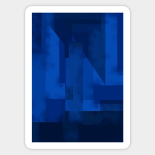 Blue Abstract Design Sticker